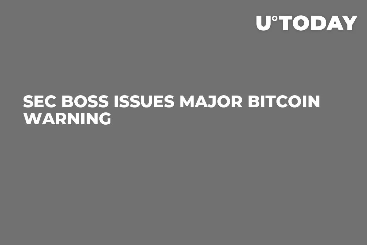SEC Boss Issues Major Bitcoin Warning