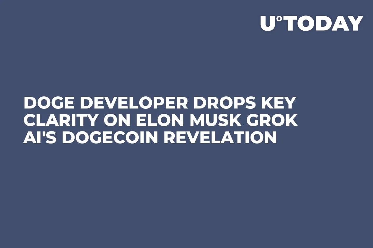 DOGE Developer Drops Key Clarity on Elon Musk Grok AI's Dogecoin Revelation