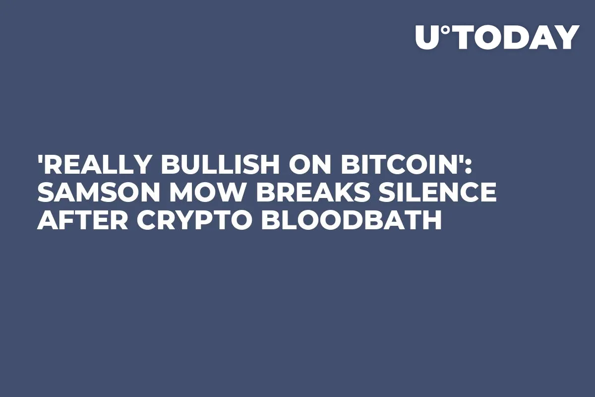 'Really Bullish on Bitcoin': Samson Mow Breaks Silence After Crypto Bloodbath