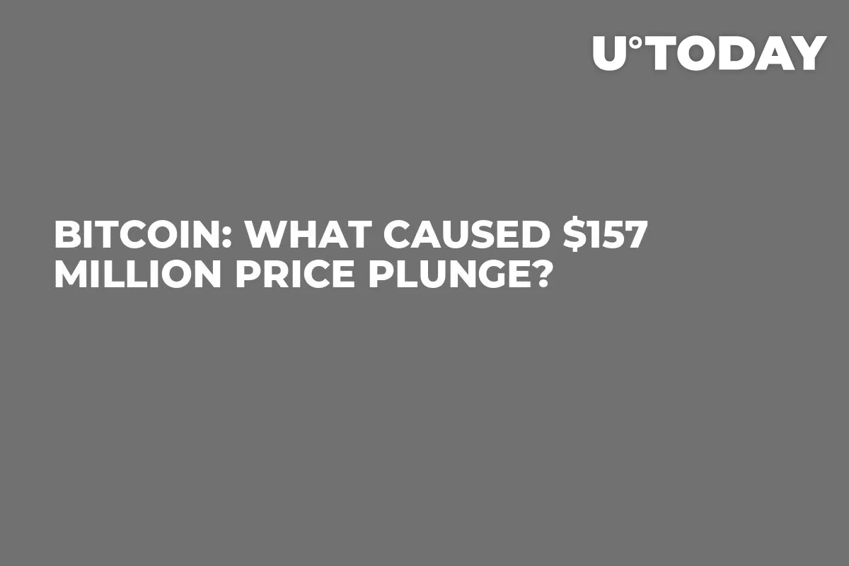 Bitcoin: What Caused $157 Million Price Plunge?