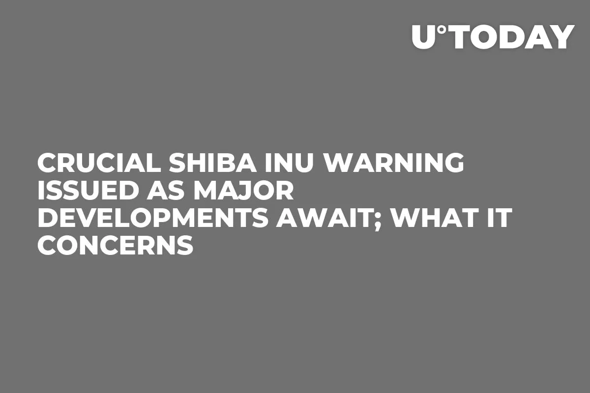 Crucial Shiba Inu Warning Issued as Major Developments Await; What It Concerns