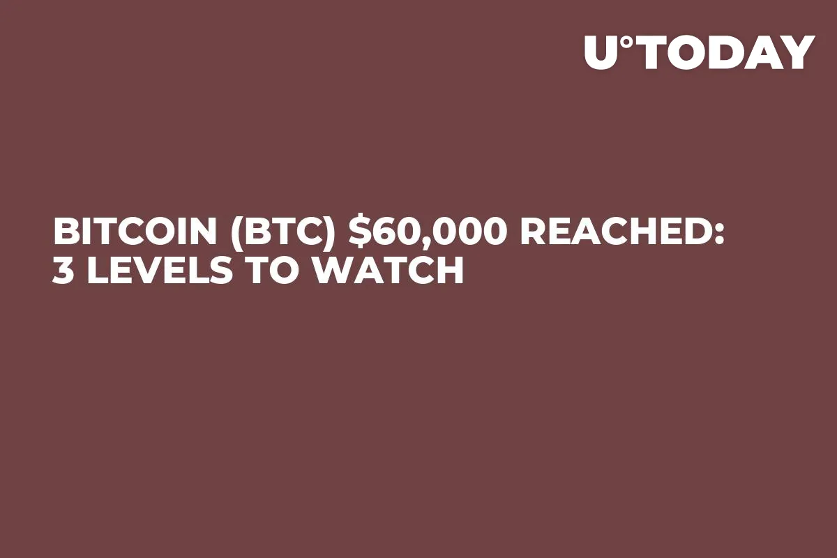 Bitcoin (BTC) $60,000 Reached: 3 Levels to Watch