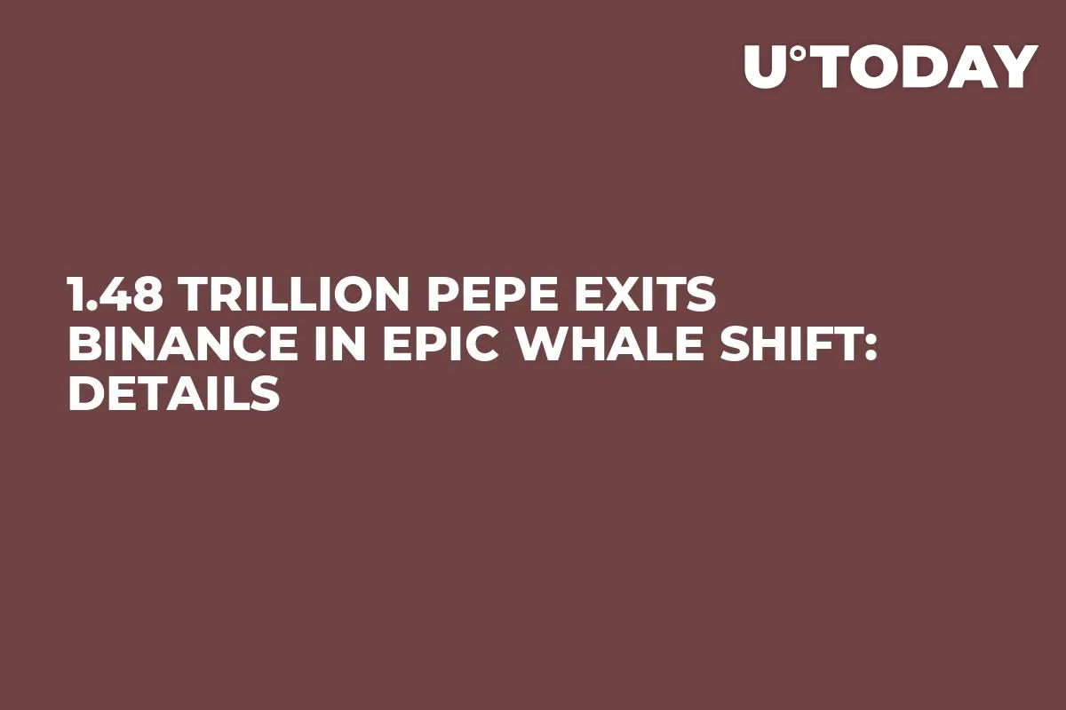 1.48 Trillion PEPE Exits Binance in Epic Whale Shift: Details