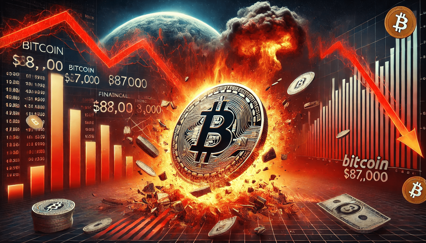 El desplome del Bitcoin lleva a más del 12% de las direcciones BTC a pérdidas