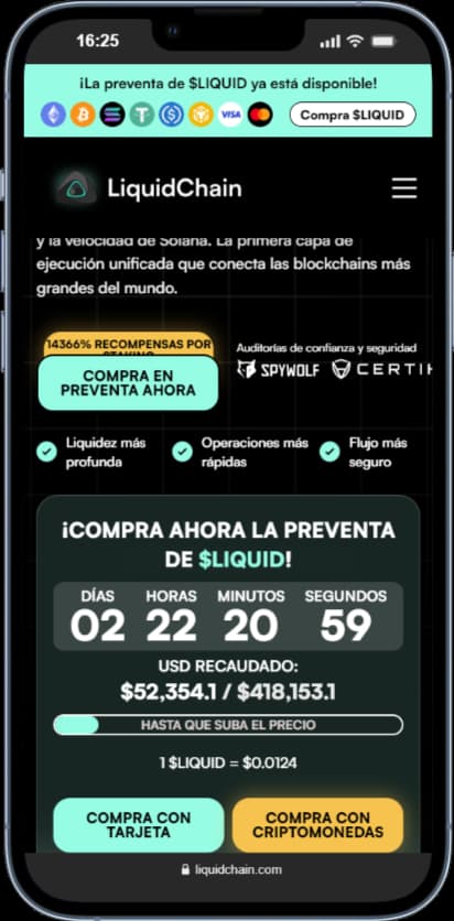 LiquidChain, de las criptomonedas que van a explotar para DeFi