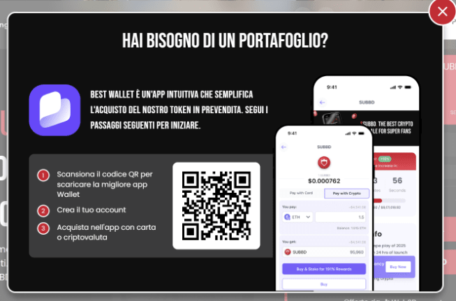 comprare subbd - wallet