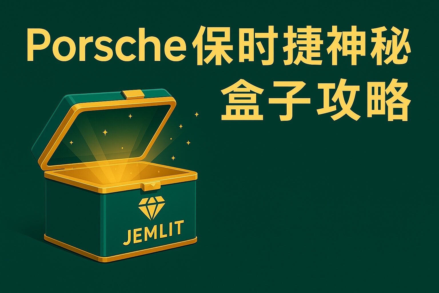 線上抽Porsche保時捷神秘盒子攻略　折解人氣盲盒平台Jemlit抽獎玩法