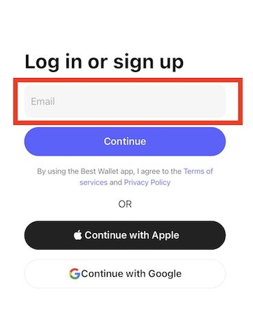 ベストウォレットのログインページ