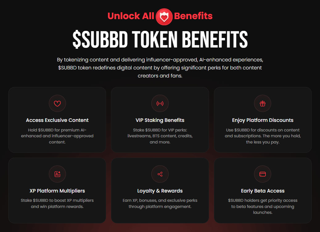 best-crypto-private-sales SUBBD Token benefits