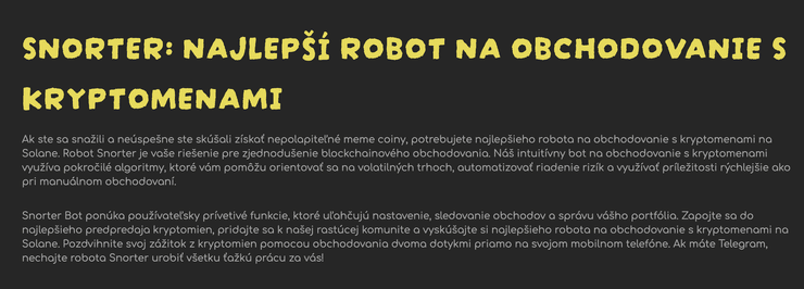 snorter bot