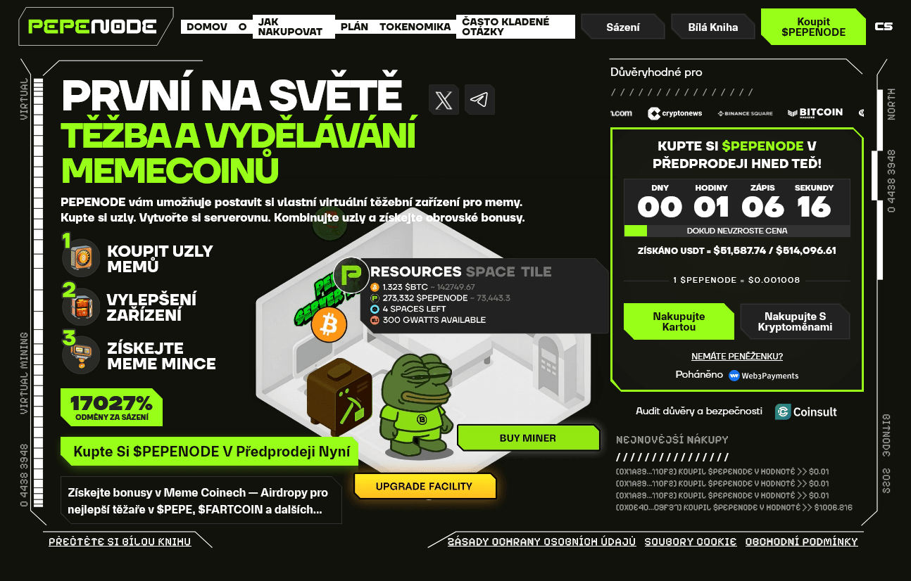 pepenode investice do kryptoměn