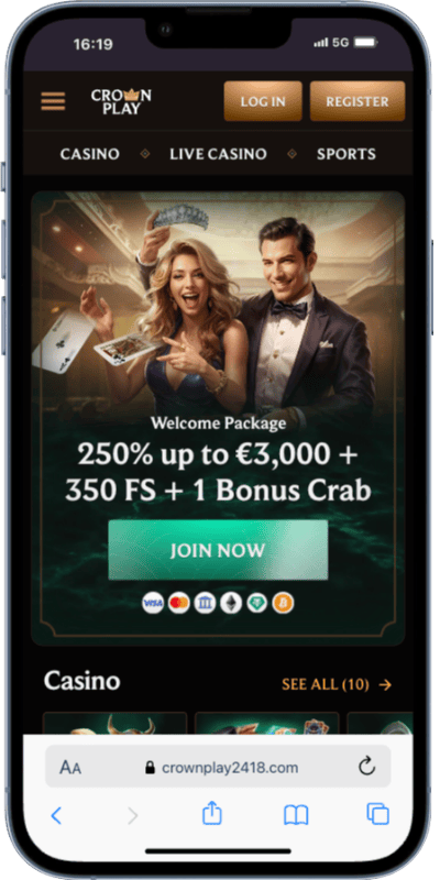CrownPlay is one of the best payid casinos in australia with no hold-ups beyond the standard 1x playthrough
