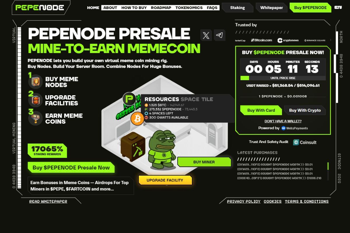 pepenode presale altcoins για αγορά